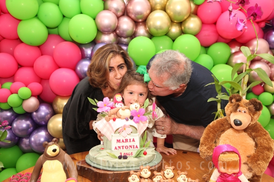 ANIVERSÁRIO DE 3 ANOS DA MARIA ÂNTONIA –MASHA E O URSO - Eloisa Mattos