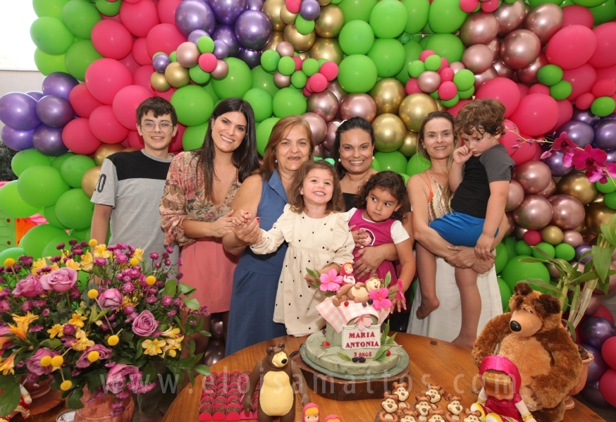 ANIVERSÁRIO DE 3 ANOS DA MARIA ÂNTONIA –MASHA E O URSO - Eloisa Mattos