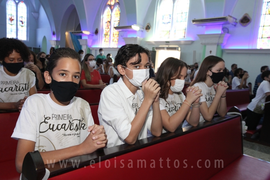 PRIMEIRA COMUNHÃO, VICTOR, GABRIELA E MARIA CLARA NAVARRO - Eloisa Mattos