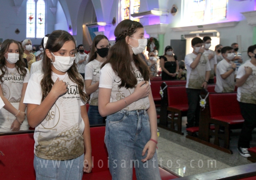 PRIMEIRA COMUNHÃO, VICTOR, GABRIELA E MARIA CLARA NAVARRO - Eloisa Mattos