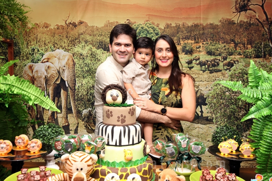 ANIVERSÁRIO DE 2 ANOS DO ANTÔNIO – TEMA “SAFARI, UMA AVENTURA NA SELVA” - Eloisa Mattos