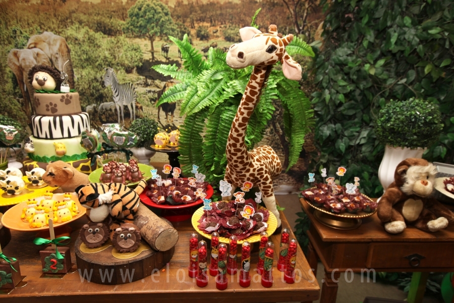 ANIVERSÁRIO DE 2 ANOS DO ANTÔNIO – TEMA “SAFARI, UMA AVENTURA NA SELVA” - Eloisa Mattos