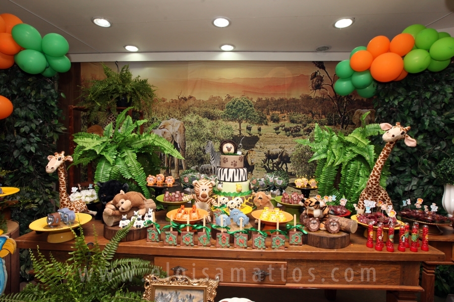 ANIVERSÁRIO DE 2 ANOS DO ANTÔNIO – TEMA “SAFARI, UMA AVENTURA NA SELVA” - Eloisa Mattos