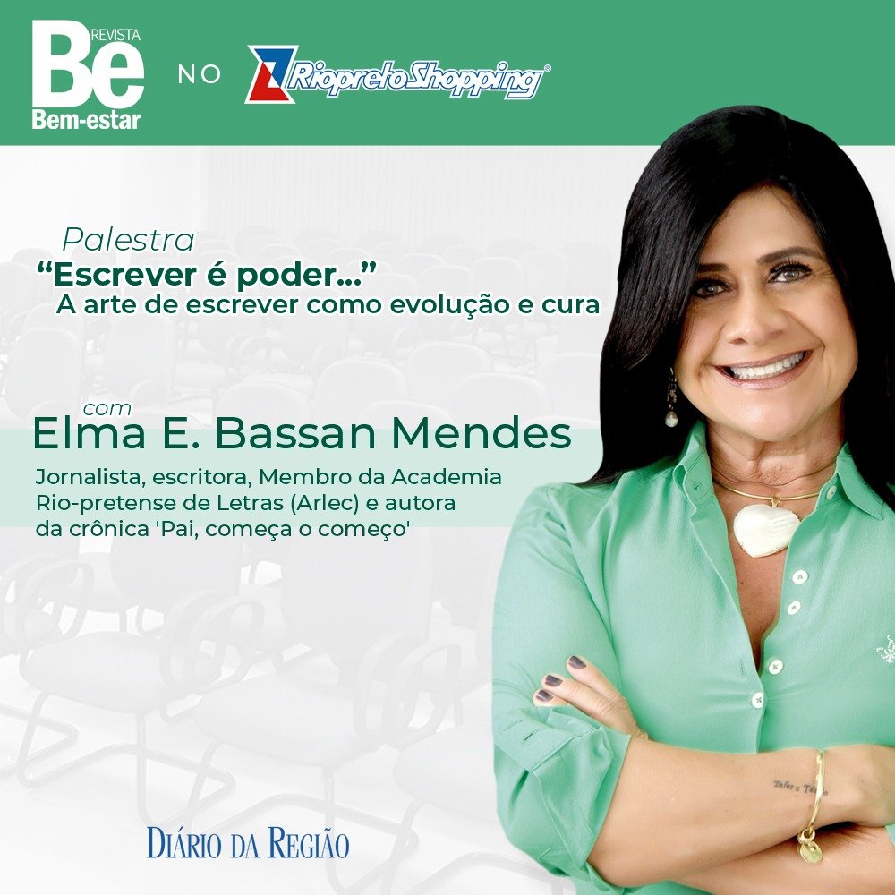 O PODER DA ESCRITA É ASSUNTO DE PALESTRA