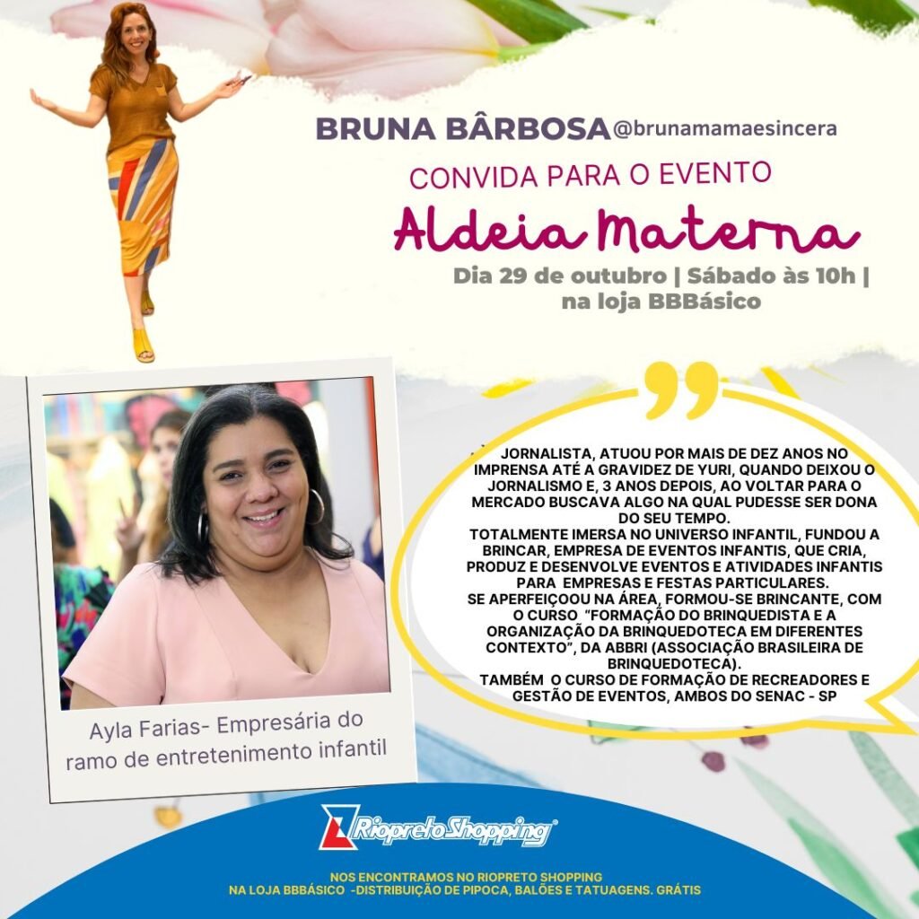 A Importância do Brincar, é Tema do Aldeia Materna Deste Mês de Novembro
