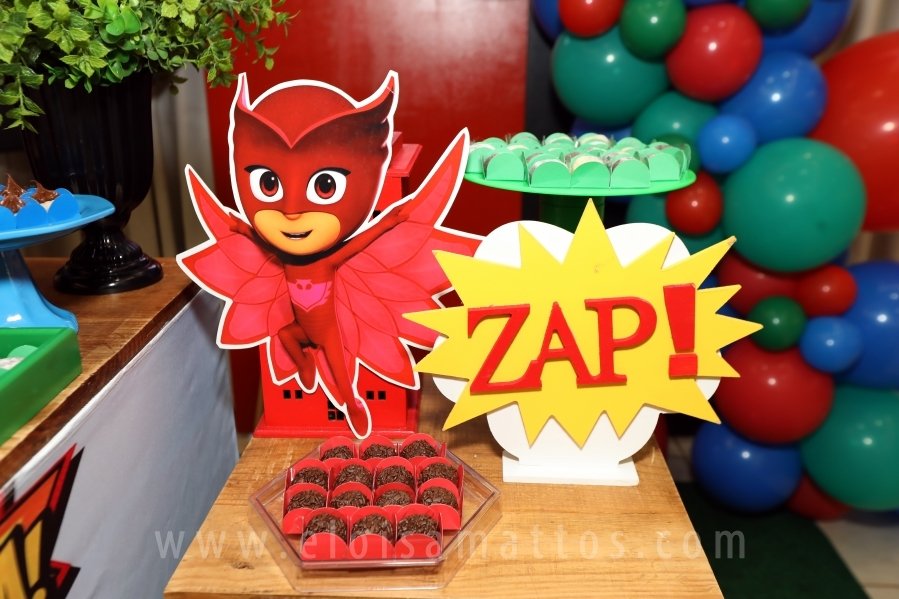 ANIVERSÁRIO DE 3 ANOS DE JOÃO FRANCISCO – TEMA PJ MASK - Eloisa Mattos