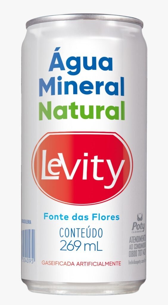 Levity,  Água Mineral com Gás em Lata, é Novidade da Poty na Apas Show