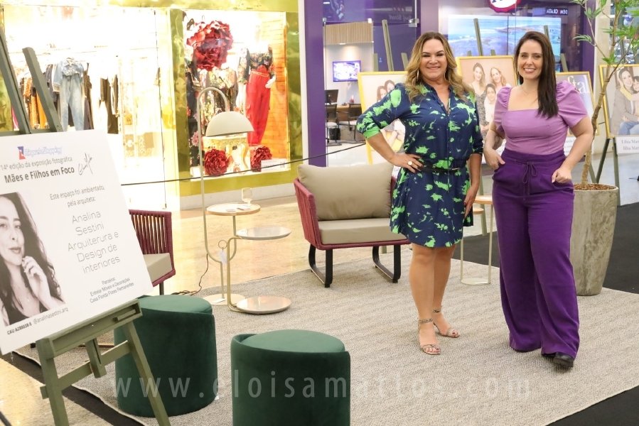 COQUETEL DE ABERTURA DA 14ª EDIÇÃO DA EXPOSIÇÃO “MÃES E FILHOS EM FOCO” ELOISA MATTOS E RIOPRETO SHOPPING - Eloisa Mattos