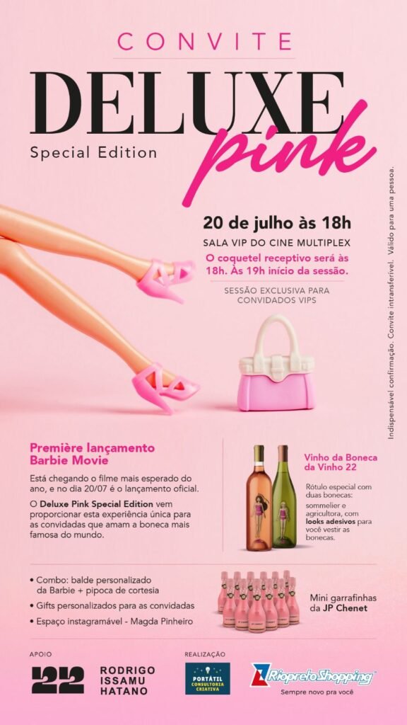Riopreto Shopping Promove Edição do Deluxe Dedicado ao Lançamento do Filme Barbie