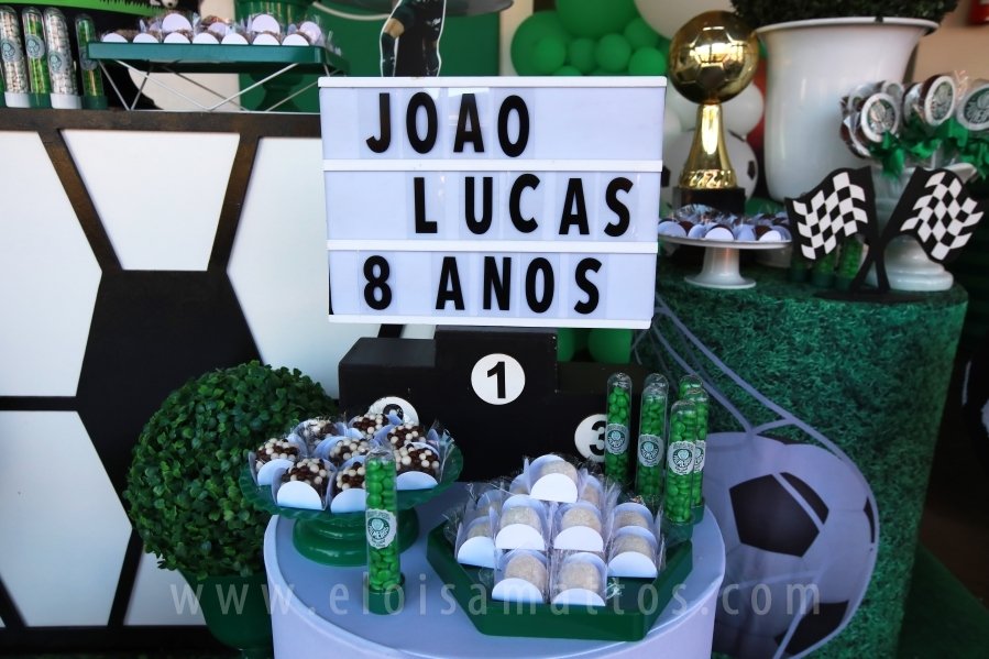 ANIVERSÁRIO DE 8 ANOS DE JOÃO LUCAS – TEMA PALMEIRAS - Eloisa Mattos