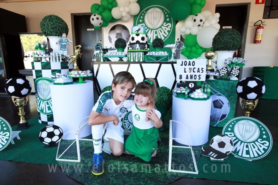 ANIVERSÁRIO DE 8 ANOS DE JOÃO LUCAS – TEMA PALMEIRAS - Eloisa Mattos