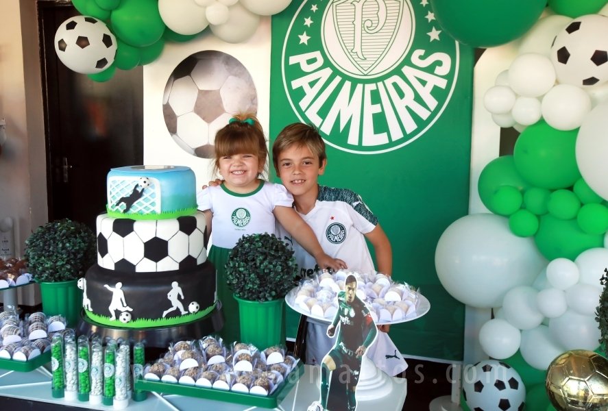 ANIVERSÁRIO DE 8 ANOS DE JOÃO LUCAS – TEMA PALMEIRAS - Eloisa Mattos