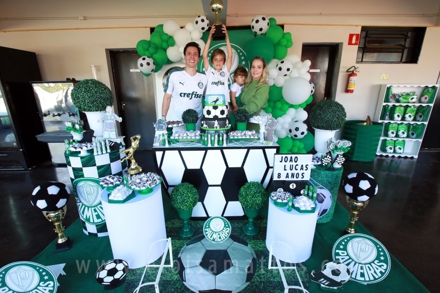 ANIVERSÁRIO DE 8 ANOS DE JOÃO LUCAS – TEMA PALMEIRAS - Eloisa Mattos
