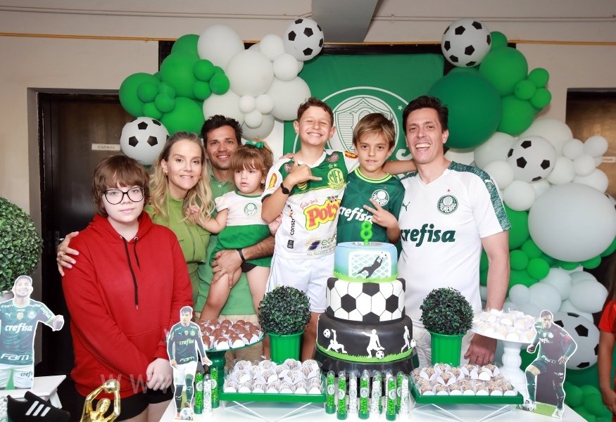 ANIVERSÁRIO DE 8 ANOS DE JOÃO LUCAS – TEMA PALMEIRAS - Eloisa Mattos
