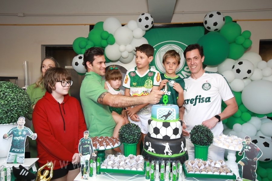 ANIVERSÁRIO DE 8 ANOS DE JOÃO LUCAS – TEMA PALMEIRAS - Eloisa Mattos