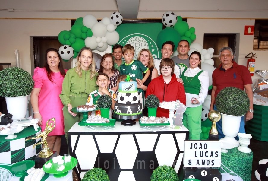 ANIVERSÁRIO DE 8 ANOS DE JOÃO LUCAS – TEMA PALMEIRAS - Eloisa Mattos