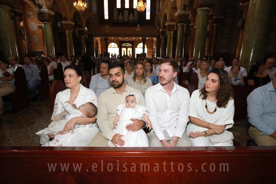 BATIZADO DOS GÊMEOS: JOSÉ MIGUEL E MARIA ALICE, COMEMORAÇÃO EM DOSE DUPLA. - Eloisa Mattos