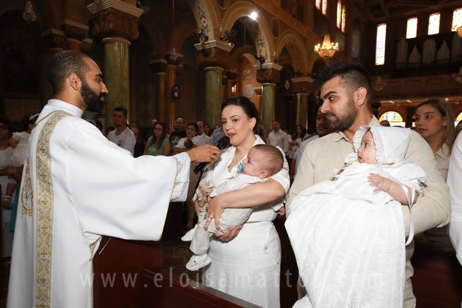 BATIZADO DOS GÊMEOS: JOSÉ MIGUEL E MARIA ALICE, COMEMORAÇÃO EM DOSE DUPLA. - Eloisa Mattos