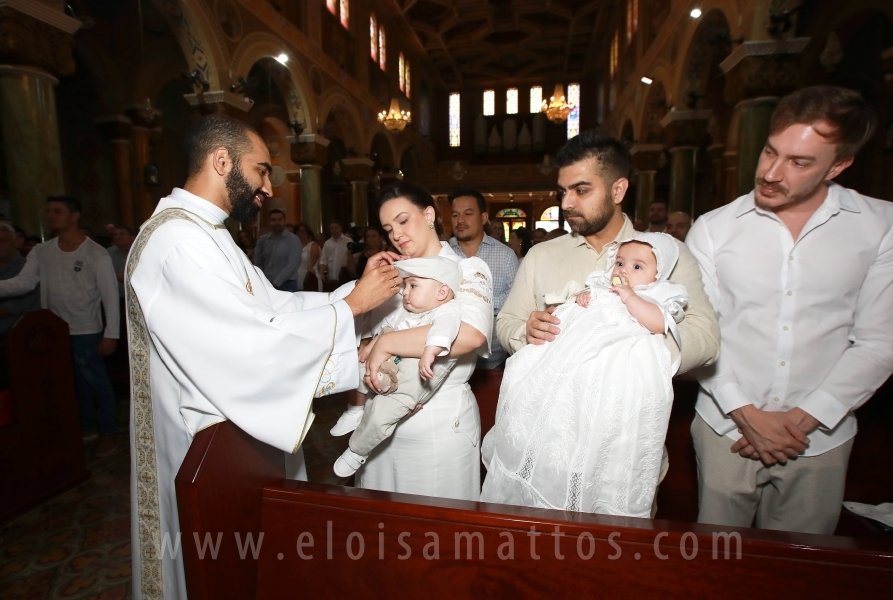 BATIZADO DOS GÊMEOS: JOSÉ MIGUEL E MARIA ALICE, COMEMORAÇÃO EM DOSE DUPLA. - Eloisa Mattos