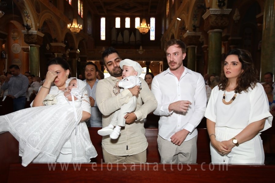 BATIZADO DOS GÊMEOS: JOSÉ MIGUEL E MARIA ALICE, COMEMORAÇÃO EM DOSE DUPLA. - Eloisa Mattos