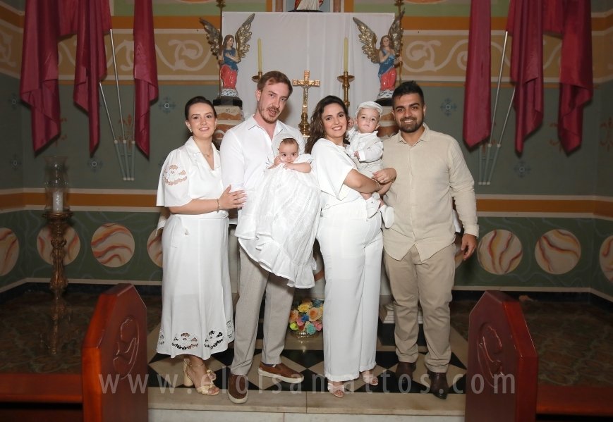BATIZADO DOS GÊMEOS: JOSÉ MIGUEL E MARIA ALICE, COMEMORAÇÃO EM DOSE DUPLA. - Eloisa Mattos