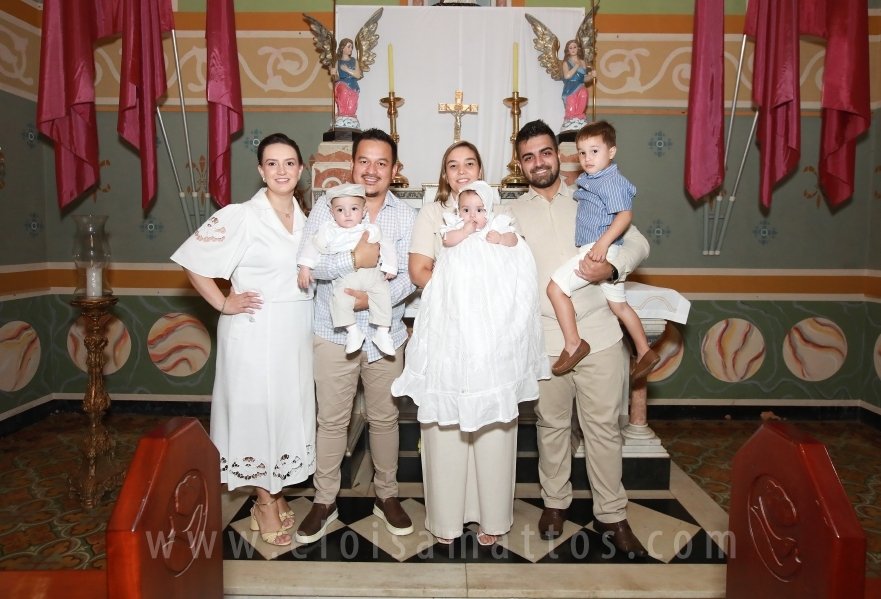 BATIZADO DOS GÊMEOS: JOSÉ MIGUEL E MARIA ALICE, COMEMORAÇÃO EM DOSE DUPLA. - Eloisa Mattos