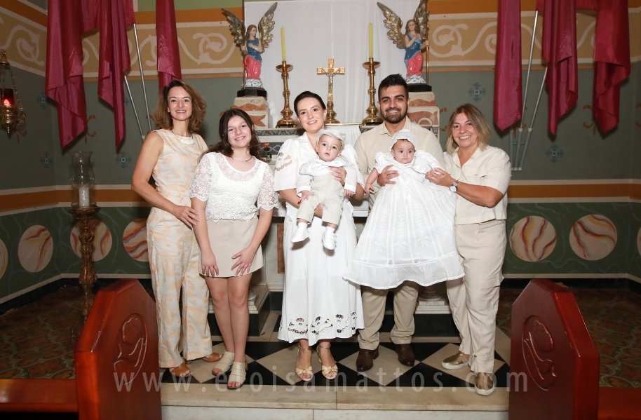 BATIZADO DOS GÊMEOS: JOSÉ MIGUEL E MARIA ALICE, COMEMORAÇÃO EM DOSE DUPLA. - Eloisa Mattos