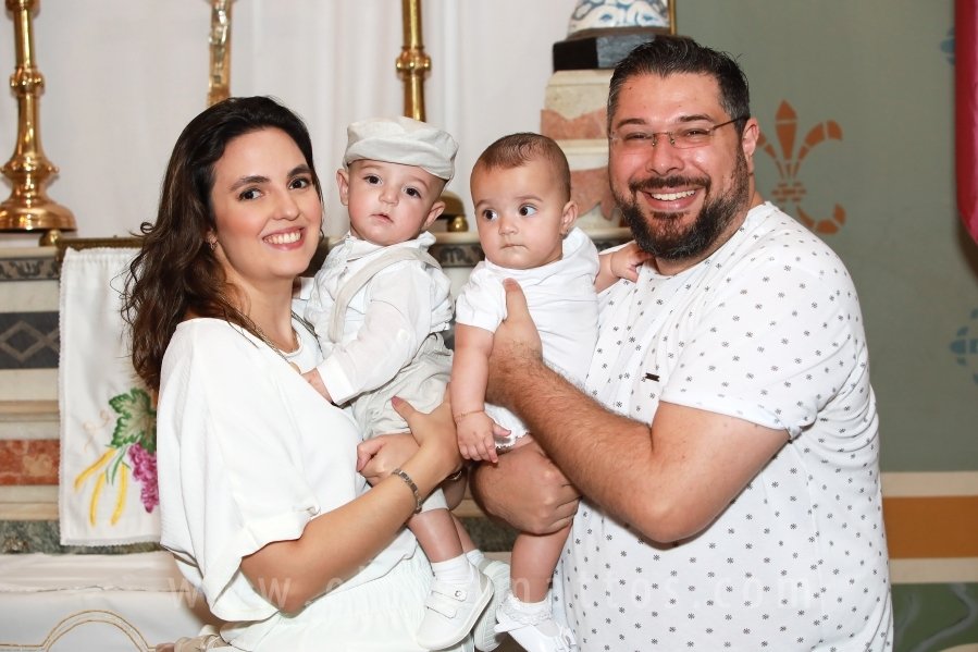 BATIZADO DOS GÊMEOS: JOSÉ MIGUEL E MARIA ALICE, COMEMORAÇÃO EM DOSE DUPLA. - Eloisa Mattos