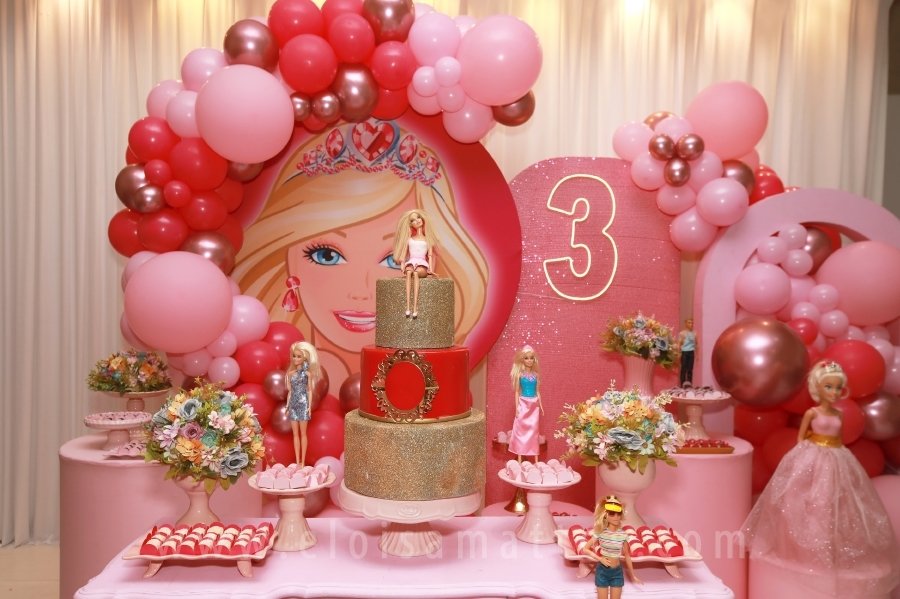 ANIVERSÁRIO DE 3 ANOS DA VERÔNICA – TEMA “BARBIE” - Eloisa Mattos