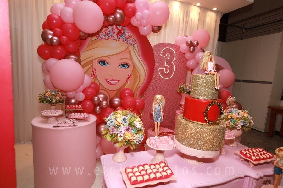 ANIVERSÁRIO DE 3 ANOS DA VERÔNICA – TEMA “BARBIE” - Eloisa Mattos
