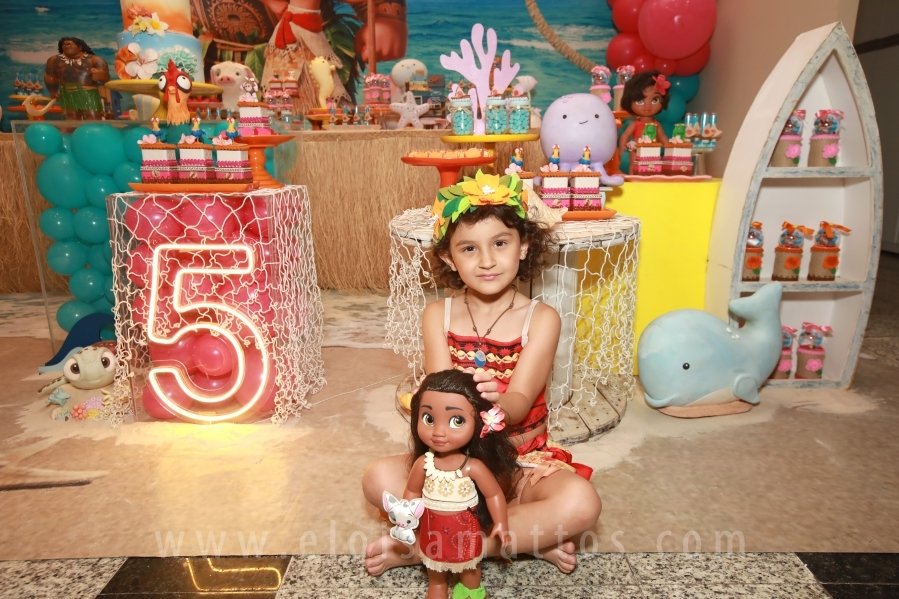 ANIVERSÁRIO DE 5 ANOS DE HELENA RODRIGUES TINTI – “MOANA, UM MAR DE AVENTURAS” - Eloisa Mattos