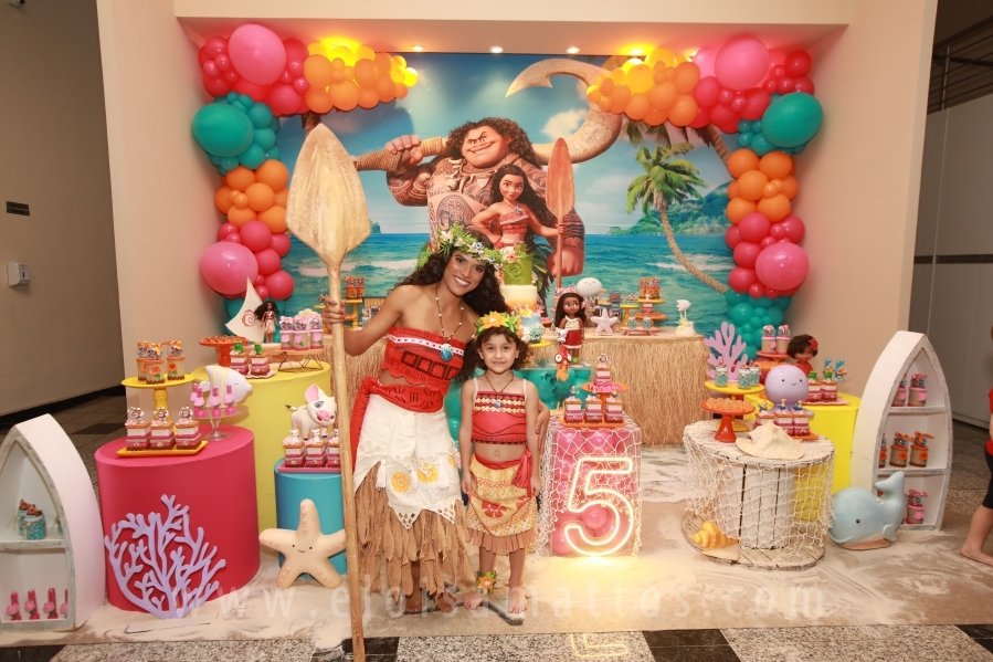 ANIVERSÁRIO DE 5 ANOS DE HELENA RODRIGUES TINTI – “MOANA, UM MAR DE AVENTURAS” - Eloisa Mattos