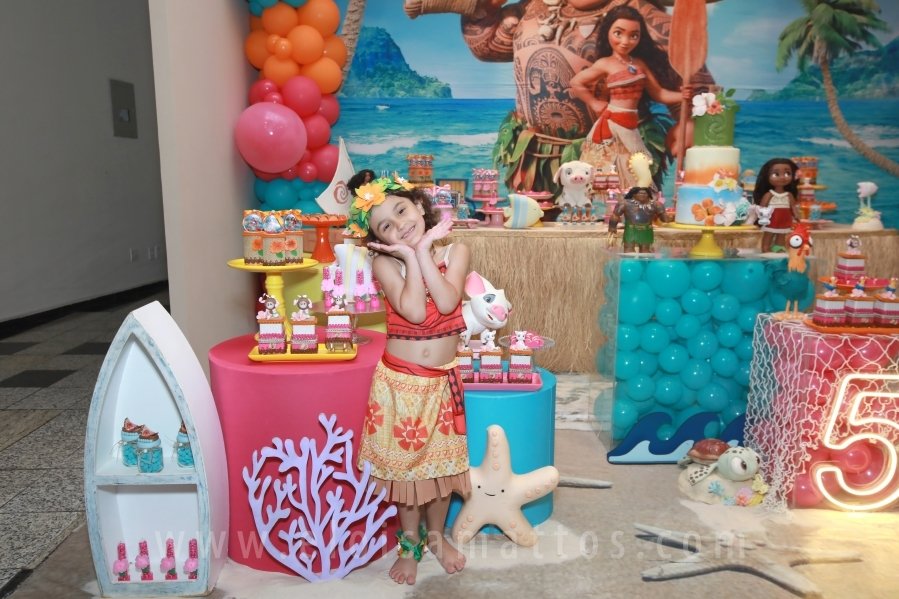 ANIVERSÁRIO DE 5 ANOS DE HELENA RODRIGUES TINTI – “MOANA, UM MAR DE AVENTURAS” - Eloisa Mattos