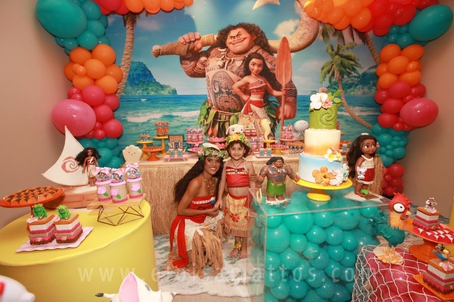 ANIVERSÁRIO DE 5 ANOS DE HELENA RODRIGUES TINTI – “MOANA, UM MAR DE AVENTURAS” - Eloisa Mattos