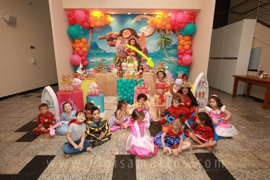 ANIVERSÁRIO DE 5 ANOS DE HELENA RODRIGUES TINTI – “MOANA, UM MAR DE AVENTURAS” - Eloisa Mattos