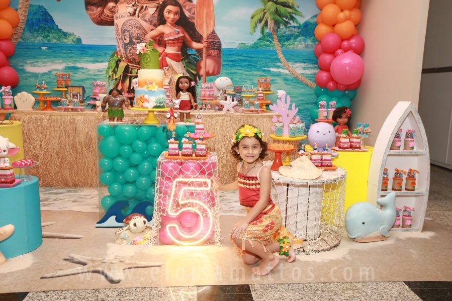 ANIVERSÁRIO DE 5 ANOS DE HELENA RODRIGUES TINTI – “MOANA, UM MAR DE AVENTURAS” - Eloisa Mattos