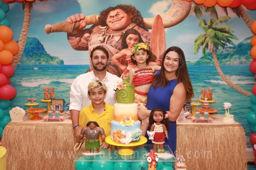 ANIVERSÁRIO DE 5 ANOS DE HELENA RODRIGUES TINTI – “MOANA, UM MAR DE AVENTURAS” - Eloisa Mattos