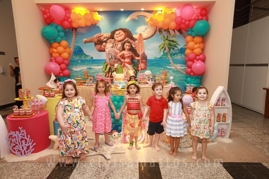 ANIVERSÁRIO DE 5 ANOS DE HELENA RODRIGUES TINTI – “MOANA, UM MAR DE AVENTURAS” - Eloisa Mattos