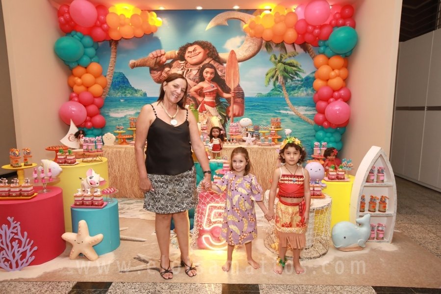 ANIVERSÁRIO DE 5 ANOS DE HELENA RODRIGUES TINTI – “MOANA, UM MAR DE AVENTURAS” - Eloisa Mattos