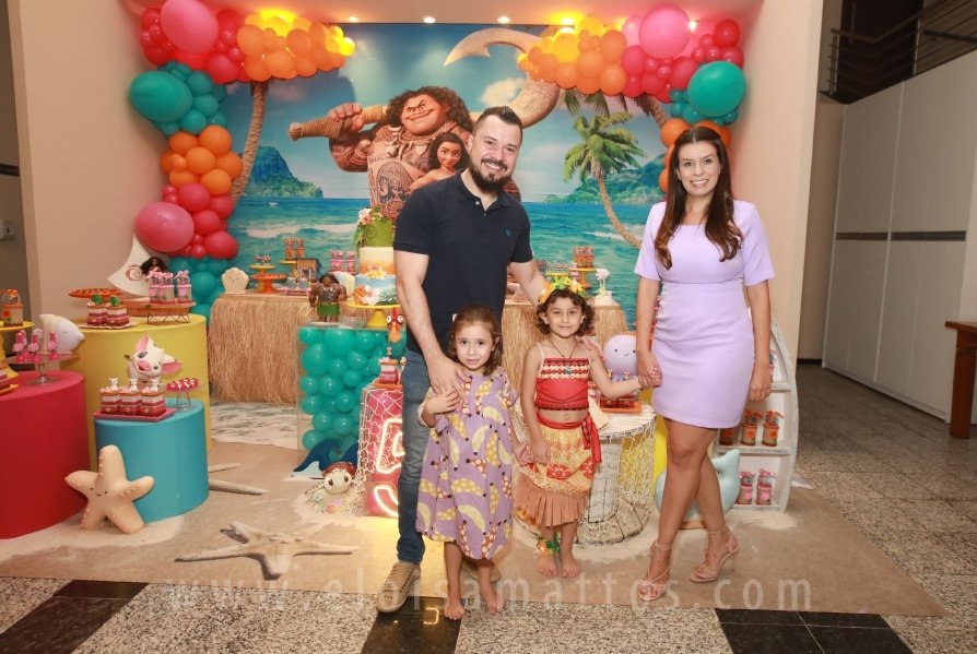 ANIVERSÁRIO DE 5 ANOS DE HELENA RODRIGUES TINTI – “MOANA, UM MAR DE AVENTURAS” - Eloisa Mattos