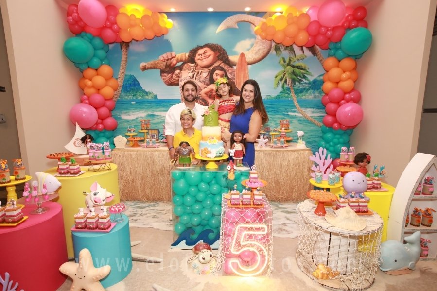 ANIVERSÁRIO DE 5 ANOS DE HELENA RODRIGUES TINTI – “MOANA, UM MAR DE AVENTURAS” - Eloisa Mattos