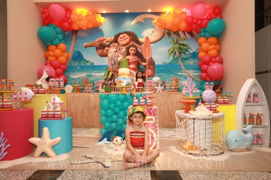 ANIVERSÁRIO DE 5 ANOS DE HELENA RODRIGUES TINTI – “MOANA, UM MAR DE AVENTURAS” - Eloisa Mattos