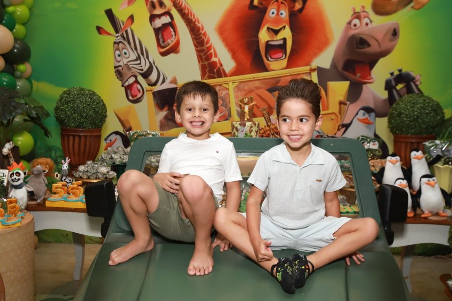 GUSTAVINHO COMPLETA 5 ANOS  COM TEMA  “MADAGASCAR” - Eloisa Mattos