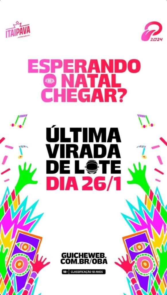 Oba Festival Vai Ter Virada de Lote Dia 36 de Janeiro
