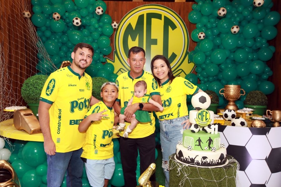 ANIVERSÁRIO DE LUIZ ENZO MELO DA SILVA – 11 ANOS – TEMA MIRASSOL FUTEBOL CLUBE - Eloisa Mattos