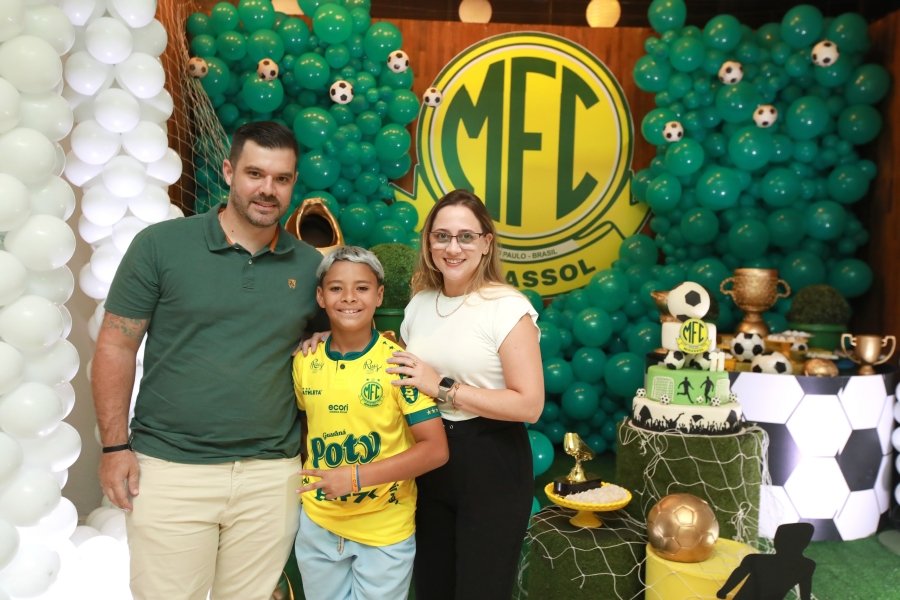 ANIVERSÁRIO DE LUIZ ENZO MELO DA SILVA – 11 ANOS – TEMA MIRASSOL FUTEBOL CLUBE - Eloisa Mattos
