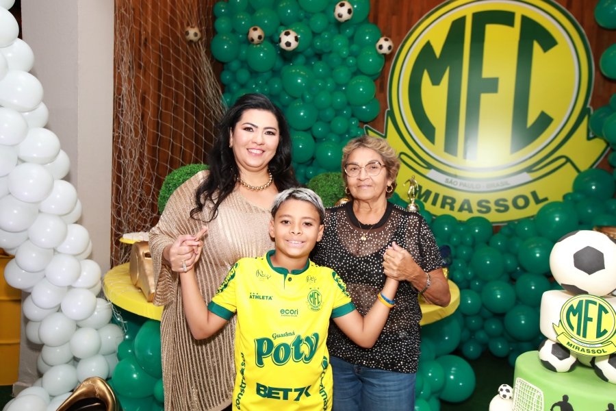ANIVERSÁRIO DE LUIZ ENZO MELO DA SILVA – 11 ANOS – TEMA MIRASSOL FUTEBOL CLUBE - Eloisa Mattos