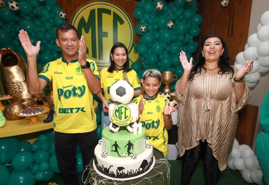 ANIVERSÁRIO DE LUIZ ENZO MELO DA SILVA – 11 ANOS – TEMA MIRASSOL FUTEBOL CLUBE - Eloisa Mattos