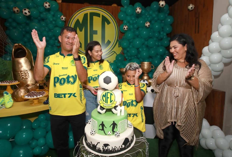 ANIVERSÁRIO DE LUIZ ENZO MELO DA SILVA – 11 ANOS – TEMA MIRASSOL FUTEBOL CLUBE - Eloisa Mattos
