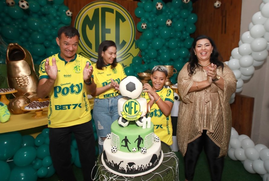 ANIVERSÁRIO DE LUIZ ENZO MELO DA SILVA – 11 ANOS – TEMA MIRASSOL FUTEBOL CLUBE - Eloisa Mattos